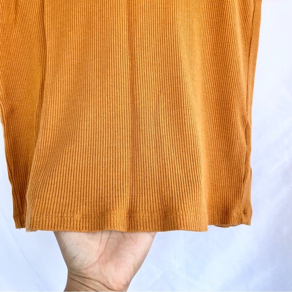 PRANA | WOMENS FOUNDATION RIB TEE IN GOLDEN YELLOW LARGE SHORT SLEEVE CREWNECK - Picture 5 of 7
